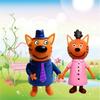 Детский набор игрушек из 3 маленьких фигурок и 5 фигурок