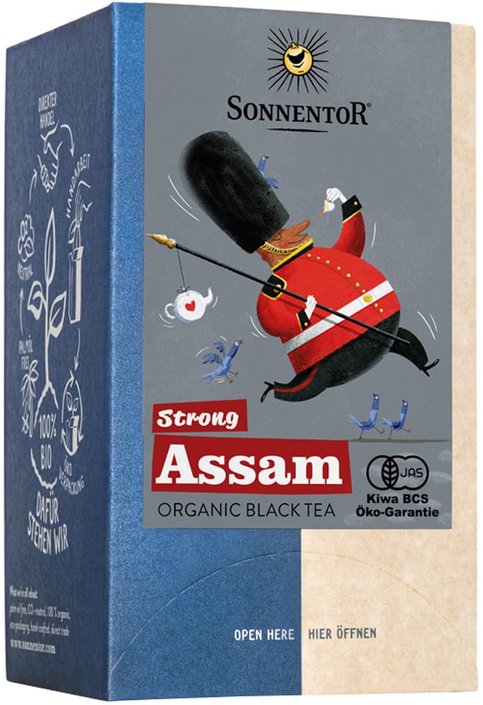 SONNENTOR Strong Assam Black Tea, Organic, 18 Tea Bags, SO02610