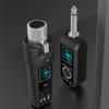 UHF Automatic Transmitter Setup 6Hrs Battery Wireless Guitar Transmitter Receiver 164ft Range for Audio Mixer and PA Setup