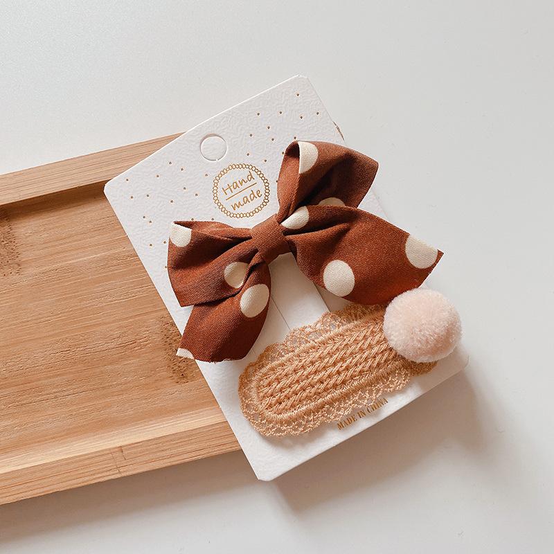 Coffee Warm Color Cute Cartoon Princess Hairpins Children Girls Kid Hair Clips Barrettes Accessories Hairclip Headwear Headdress