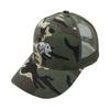 Wzcx Embroidery Fish Bone Adjustable Trucker Cap Men Camouflage Summer Outdoor Sunhat Breathable Unisex Dad Hat Baseball Cap