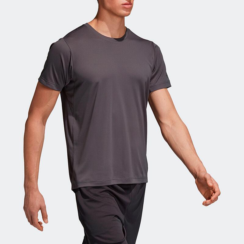 adidas Футболка Freelift Chill Training Sport с круглым вырезом и коротким рукавом, мужские топы темно-серого цвета CZ5471