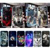 UP6 Animal Wolf Transparent Phone Case for Samsung Galaxy A04 A04S A14 A23 A34 A54 M23 M33 M52 M53