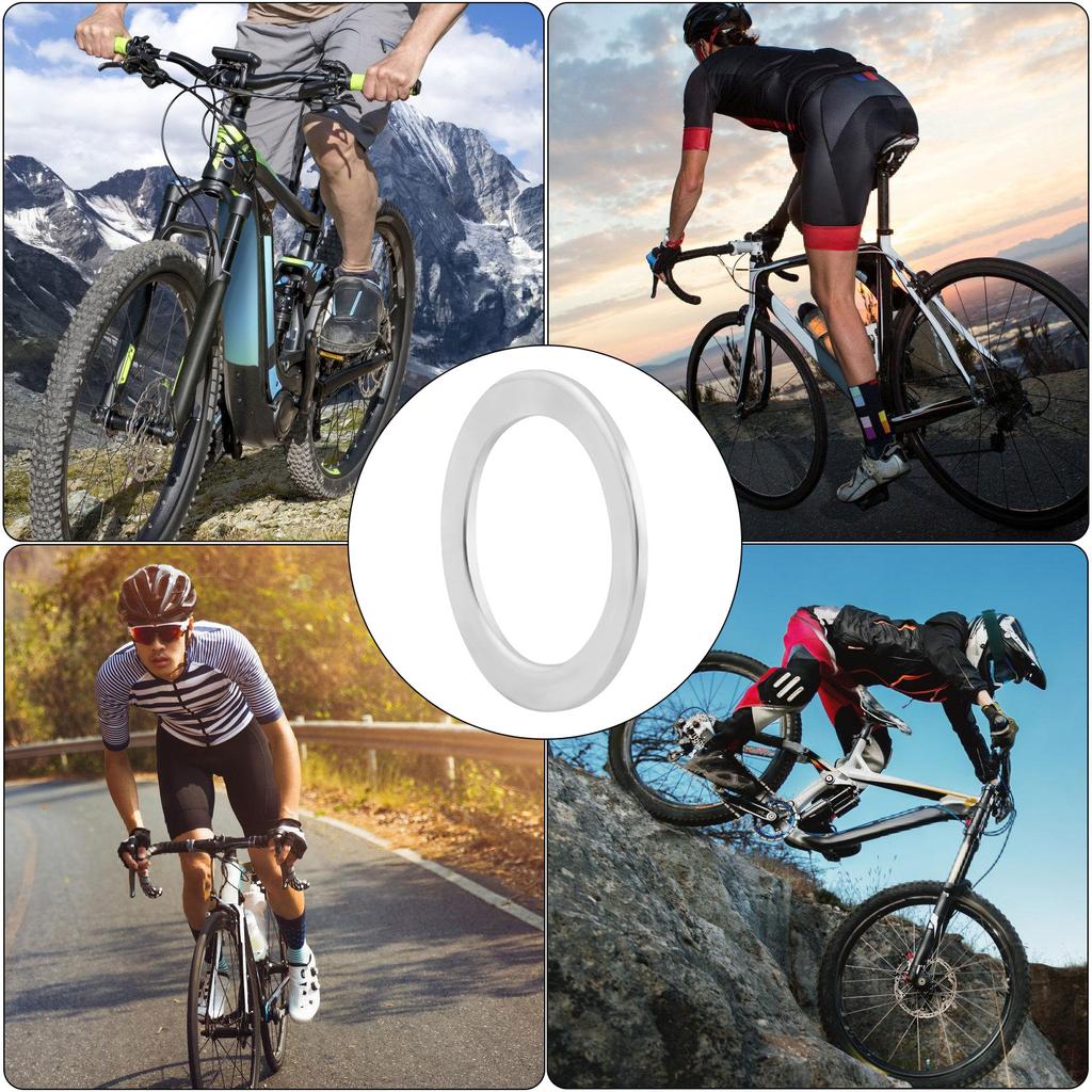 10 шт./упак. прокладка педали велосипеда из нержавеющей стали, набор для замены шайб педали велосипеда для горного велосипеда, шоссейных велосипедов