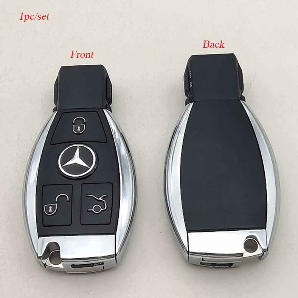 CQM1 1pc Replacement Logo Mercedes Benz Car Remote Key Shell Case Fob Housing For Mercedes Benz A B C E S Class Not Modified