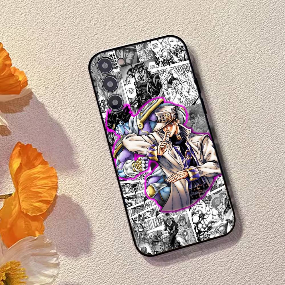 Чехол для телефона K-Kujo Jotaro Anime J-JOJO Черный силикон Мягкий Для Samsung Galaxy A73,A72,A71,A70,A53,A52,A51