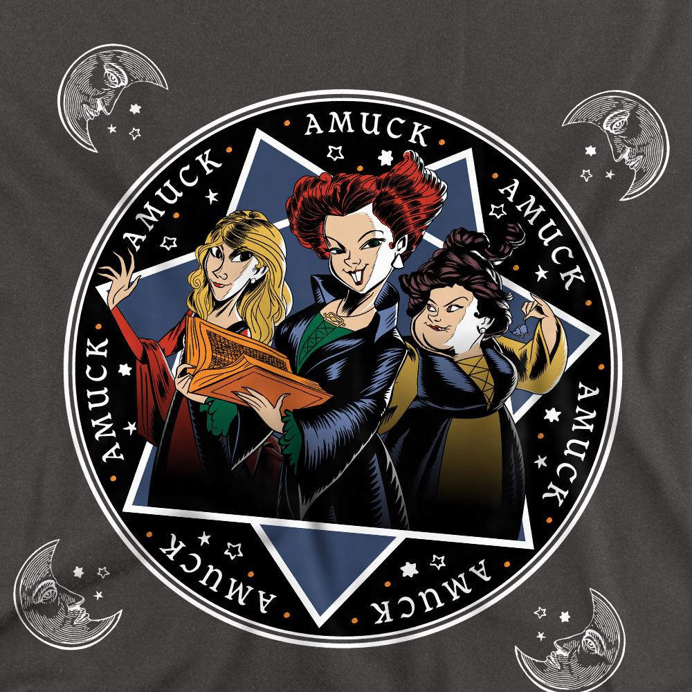Hocus Pocus Unisex Adult Amuck, Amuck, Amuck Sanderson Sisters T-Shirt