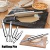 Noodles Stainless Steel Pizza Non-stick Baking Tool Rolling Pin Kitchen Accessories Dough Roller
