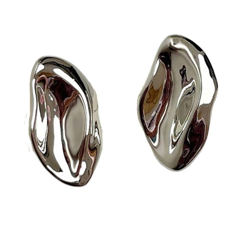 Европейско-американский стиль Геометрические Неправильной формы Серьги-гвоздики Винтажный Шик Металлические серьги Вечеринка