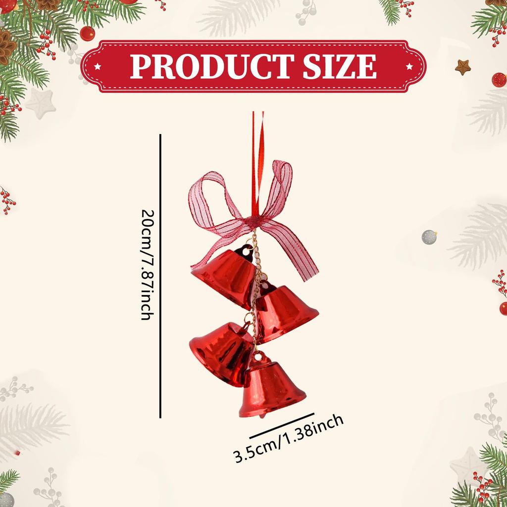Рождественский подвесной колокольчик, железный, прочный и декоративный, для магазина, ресторана, окна, двери, подарок