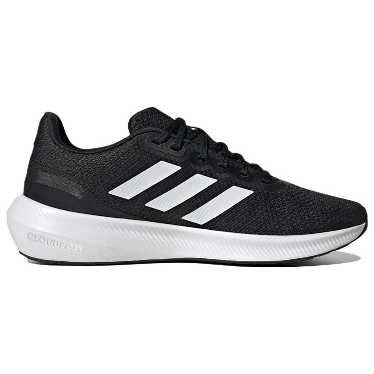 adidas Runfalcon 3.0 Cloudfoam Low Черно-белые мужские кроссовки Core-Black Cloud-White HQ3790
