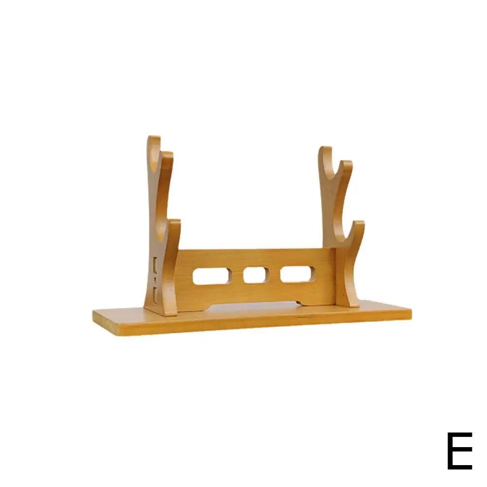 Деревянная подставка Полка для хранения Катаны Подставка Держатель Самурайская стойка Декорация Настоящий размер Органайзер для демонстрации мечей Японская комната Ka M0B3