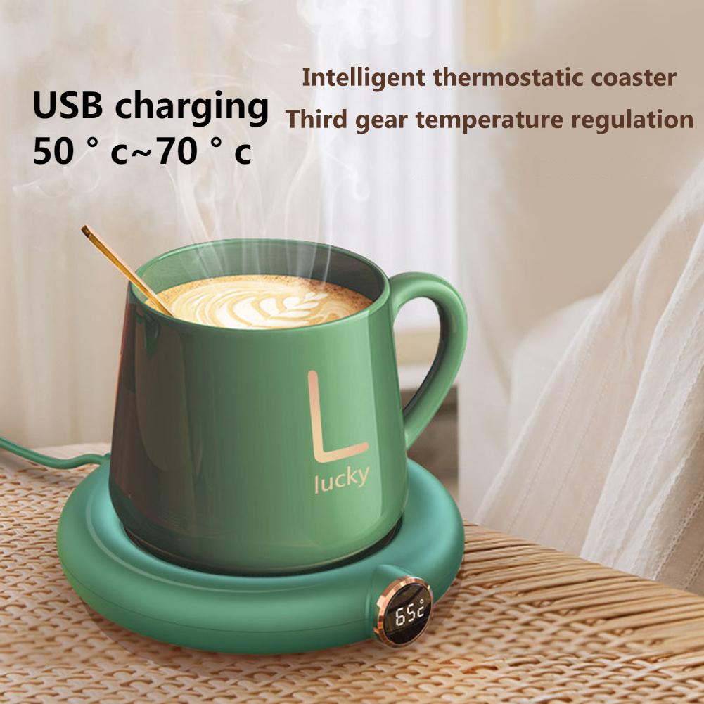 Smart Electric Teapot Warmer Beverage Warmer Usb Charging Coffee Cups Heater with Adjustable Temperatures for Home