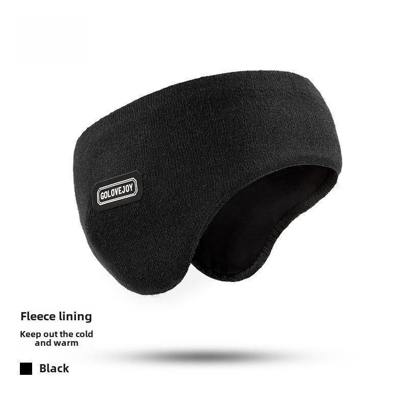 Men's Winter Windproof Ski Earmuffs for Outdoor Sports and Cycling, Double-Layer Headband Warmth - DEZ37
