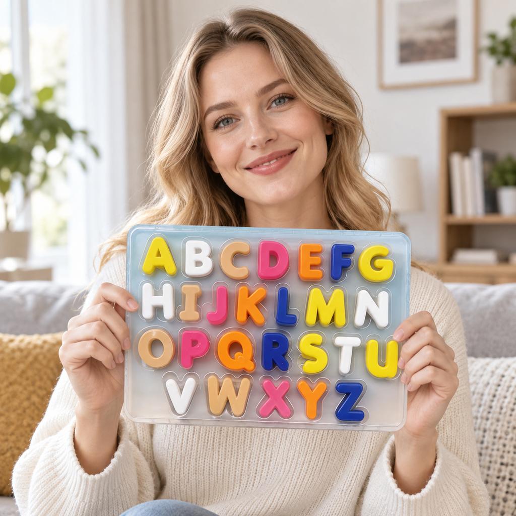 Мягкая резиновая игрушка с 26 английскими буквами для детей