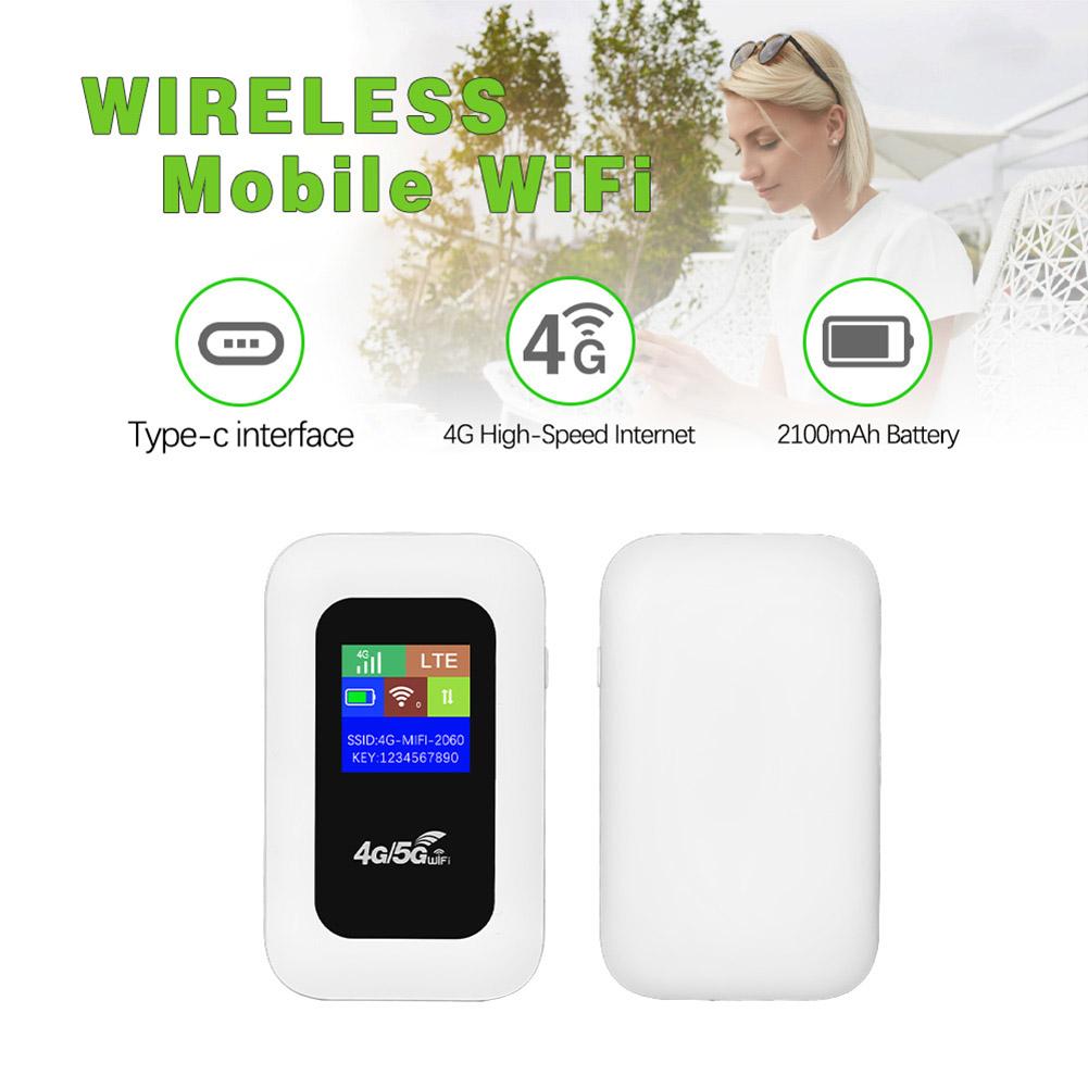 Мобильный WiFi-роутер 4G/5G 150 Мбит/с Беспроводной роутер 4G LTE 3500 мАч Портативный карманный MiFi-модем со слотом для SIM-карты Мобильная WiFi-точка доступа