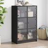 VidaXL High Buffet with Doors Black 68x37x109 Cm Engineered Wood, Sideboard, High Storage Cabinet, Display Cabinet 3295851