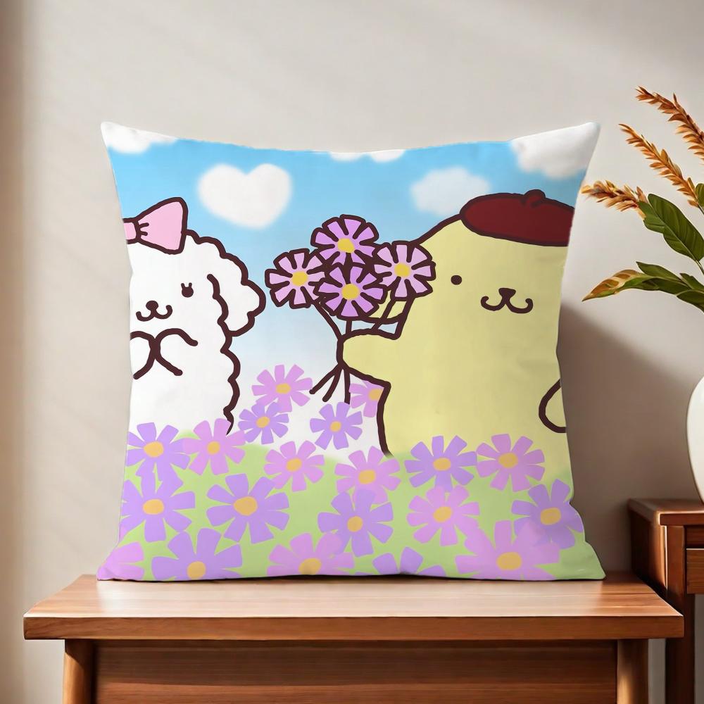 PPom CUTE PPom PPurin cushion cover For Pillow Printing Sofa Decoration Home Car Room Coffee Shop Office Nordic Simplicity