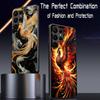 Классический крутой дизайн Феникс Чехол для телефона Для Samsung Galaxy S25 S24 S23 S22 S21 S20 Plus Ultra Note20 Ограниченный Мягкий Черный