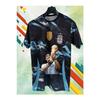 Argentina World Cup Maradona Illustrated Printed Special Design Adult Football Jersey