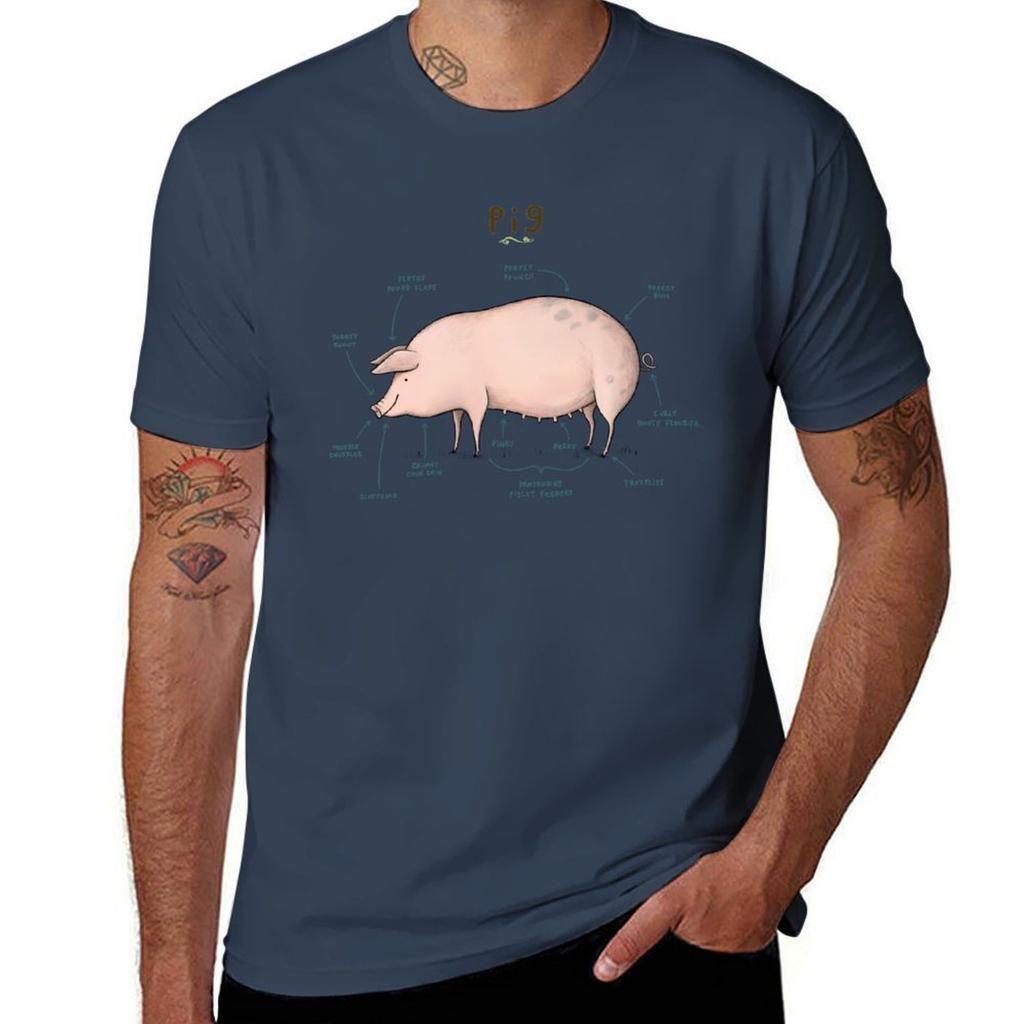 Anatomy Of A Pig Tshirt Thanksgiving Casual Tee