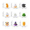 Halloween Miniature Figurines,Halloween Mini Resin Figures Ornament for Halloween Bag Fillers Garden Dollhouses Decors