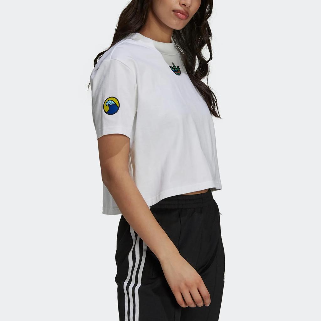 Adidas Originals T Shirt Women's White (Unisex) Crop Tops HA4706