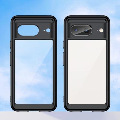 Для Google Pixel 8 Гибкий ТПУ+Твердый Акрил Чехол для Телефона Защита от Царапин Чехол для Мобильного Телефона