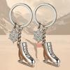 Ice Skates Key Chain 2022 Olympic Winter Games Small Memorial Souvenir Snowflake Key Rings for Gift
