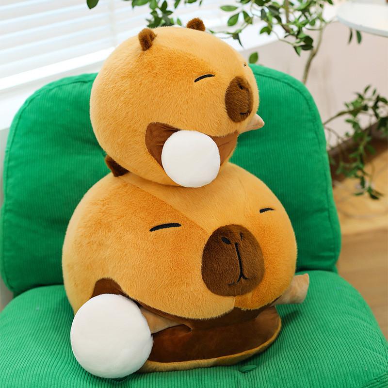 Cartoon Cute Capybara Plush Toy Decorative Pillow Gift For Kids Bedroom Decor