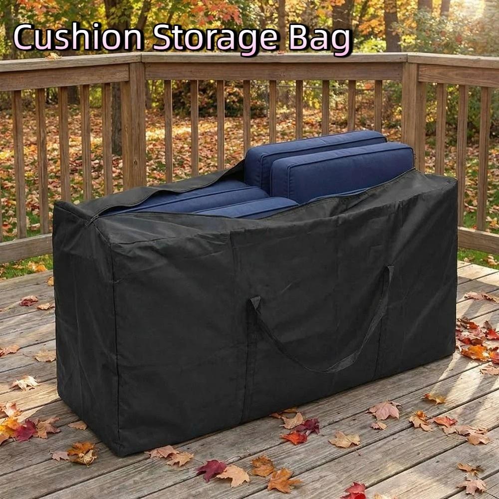 Oxford Cloth Furniture Cushion Storage Bag Large Capacity Cushion Duffel Bag for Garden
