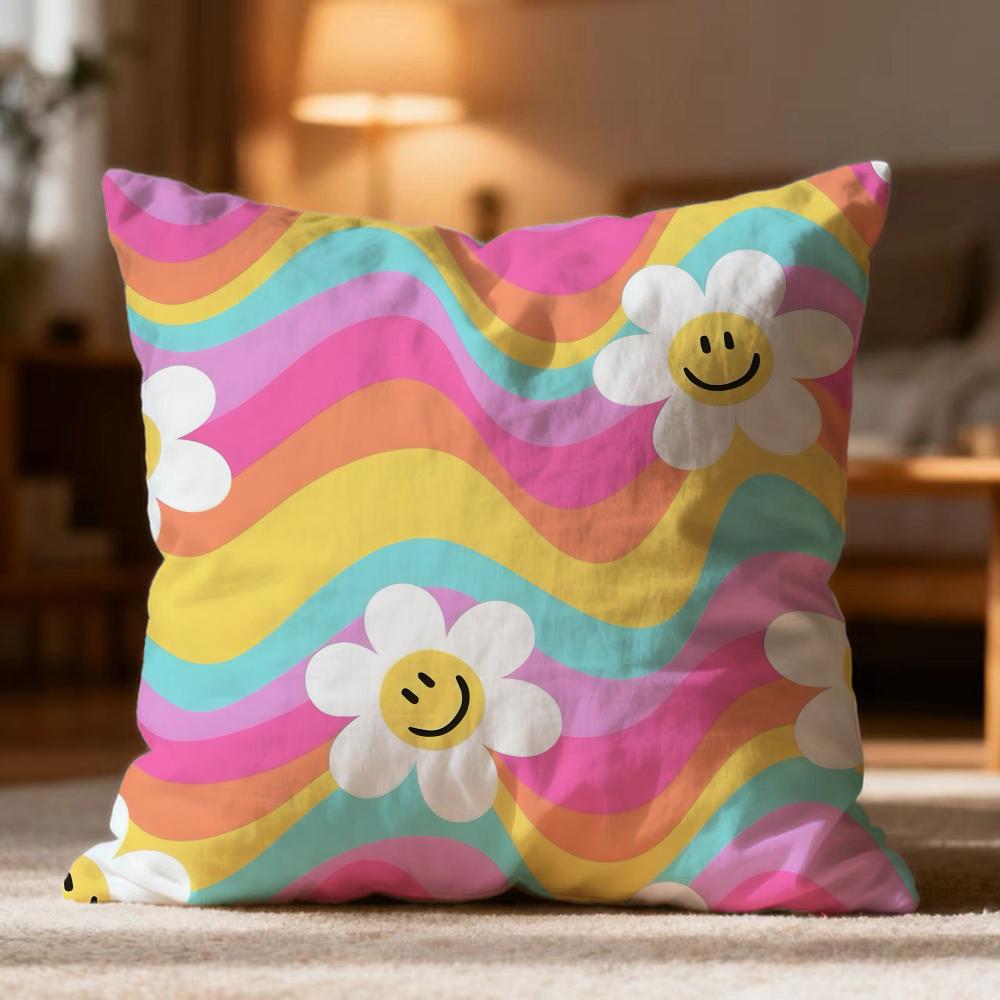 Fashion W-Wwiggle wiggleer Cushion Cover Soft Washable Pillow Case Multi-Scene for Couch Bed Travel Office Use