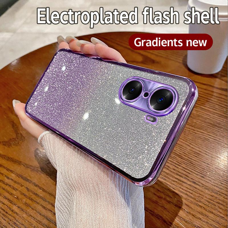 Чехол для Honor 60 Pro Чехол для телефона Honor TNA-AN00 с блестящим покрытием, силиконовый чехол для объектива камеры, мягкая задняя крышка