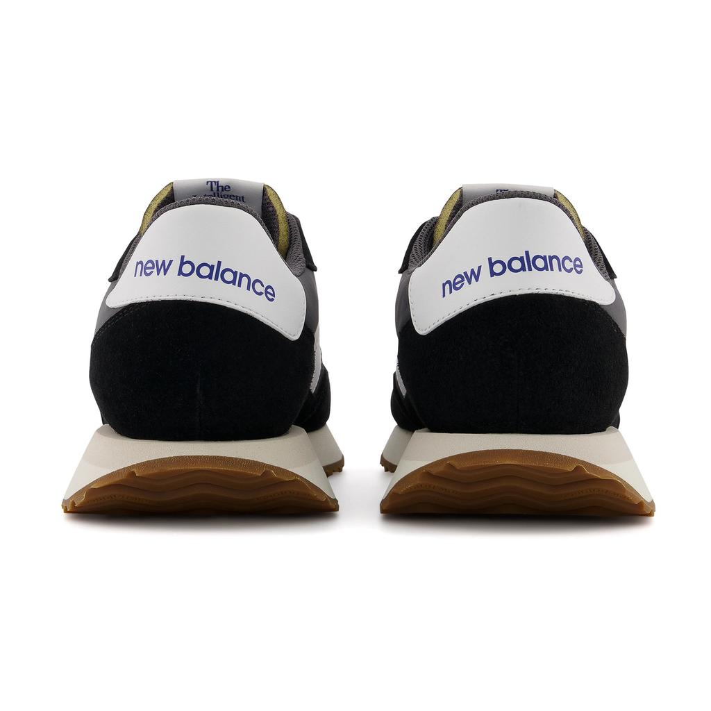 Мужские кроссовки New Balance lifestyle спортивные из замшевой кожи черные (MS237GA)
