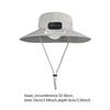 Children Outdoor Fan Hat Solar Powered Rechargeable Multipurpose Wide Brim for Farming Fishing