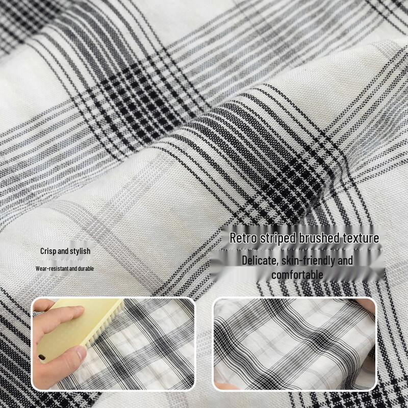 Мальчишеская клетчатая рубашка-куртка с длинным рукавом Xiao Xiang Han Mu