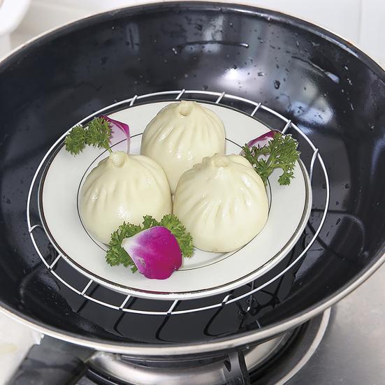 Стойка для приготовления на пару из нержавеющей стали, многофункциональная охлаждающая стойка, круглая стойка для приготовления на пару на четырех ножках для приготовления на кухне