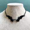 Goth Vampire Vintage Bat Wings Pendant Choker Necklace Christmas Witchy Gift For Women Best Friends New Fashion Jewelry