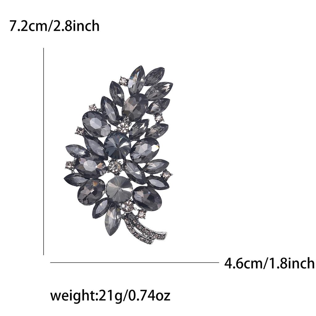 High-Grade Alloy Rhinestone Tree Brooch Exquisite Creative Women'S Cardigan Shawl Corsage Jewelry Pin