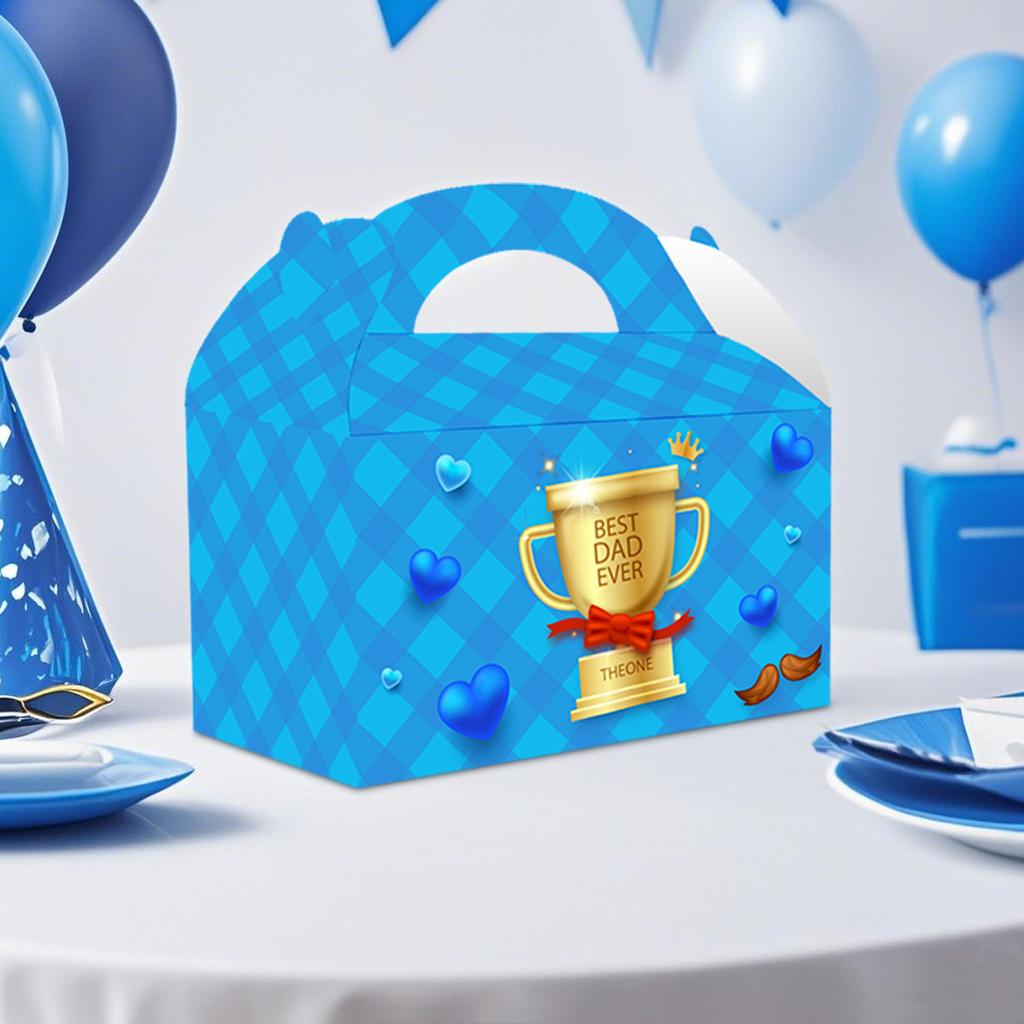 Father'S Day Party Decoration Handheld Box Father 'Sday Gift Box Candy Box Customized Customized Gift Box