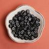 50Pcs Acrylic Keychain Loose Beads Jewelry Making Necklace 6.5mm Flat Round Bracelet DIY Materials Earrings Fashion Spacer Accessories Heart Pattern