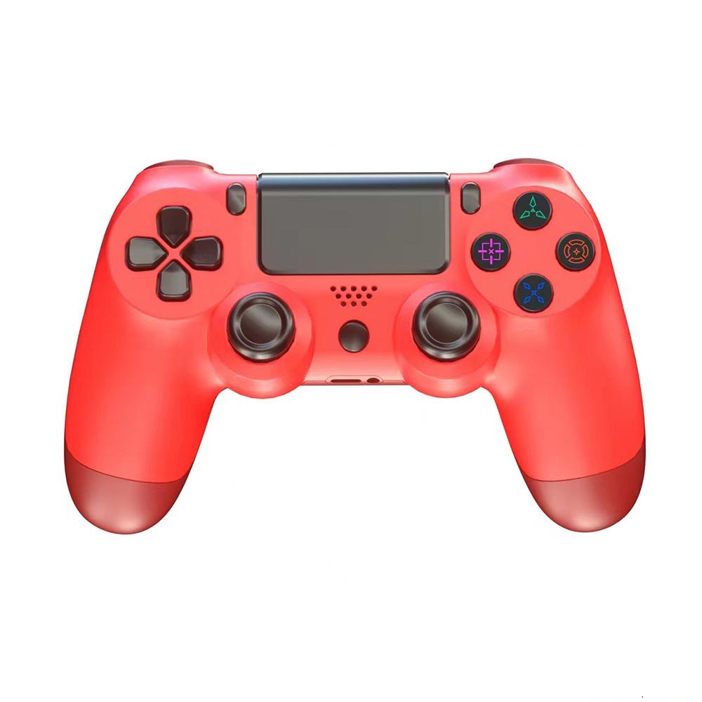 Wireless Game Controller for PS4 Bluetooth 5.0 Dual Vibration Gyroscope red