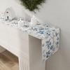 Монохромные Эскизы Цветы Льняная Скатерть-Дорожка Шарфы для Платьев Декор Кухня в Стиле Кантри Скатерть-Дорожка для Обеденного Стола Декор для Праздничной Вечеринки