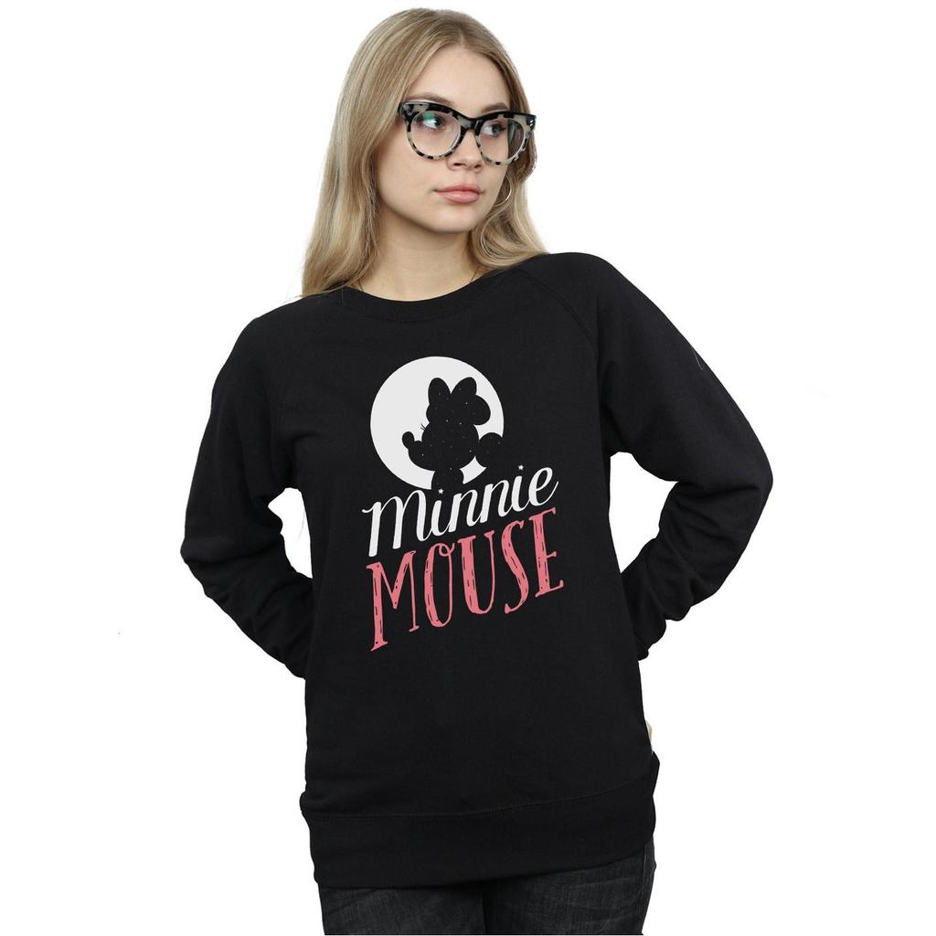 Disney Womens/Ladies Minnie Mouse Moon Silhouette Sweatshirt