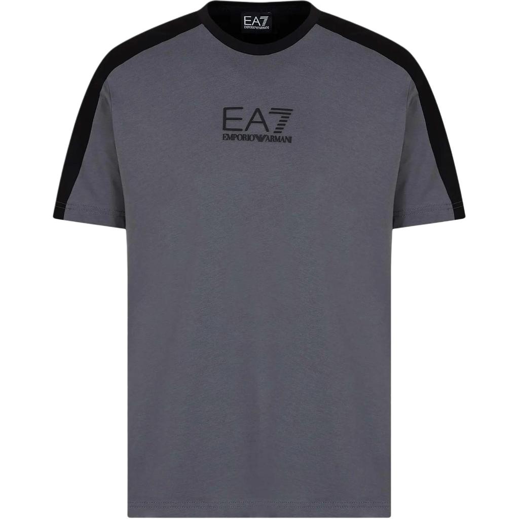 Emporio Armani Мужская хлопковая футболка с круглым вырезом EA7 Color Block, топ 6RPT15-PJ02Z-1977