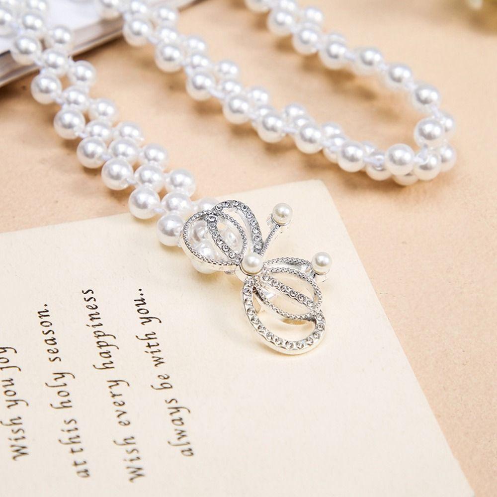 Одежда Принадлежности Жемчужный Пояс Свитер Декоративная Бриллиантовая Поясная Цепочка Новый Эластичный Пояс Женский