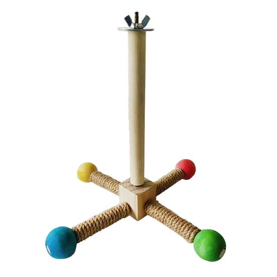 Вращающаяся подставка для птиц, игрушка-жердочка, вращающаяся на 360 градусов, деревянное колесо для упражнений, жердочка для попугаев, аксессуары для попугаев, волнистых попугайчиков, неразлучников, зябликов, конур