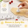 8pcs Daisy Pattern Cookie Cutter PP Flower Plunger Cutter Cute Biscuit Cutter Mold  Summer Baking