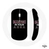 Wireless Mouse - Blackpink - Pink Logo - Compatible Mac and PC - WiFi USB Dongle - Black