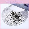 Embossed Fashionable Colorful Metal Disc Design Women Necklace For Vintage Style
